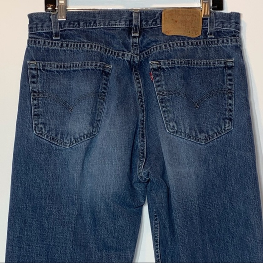EUC Vintage 2000s Levi’s‎ 505 Regular Fit Straight Leg Denim Blue Jeans Sz 34x32